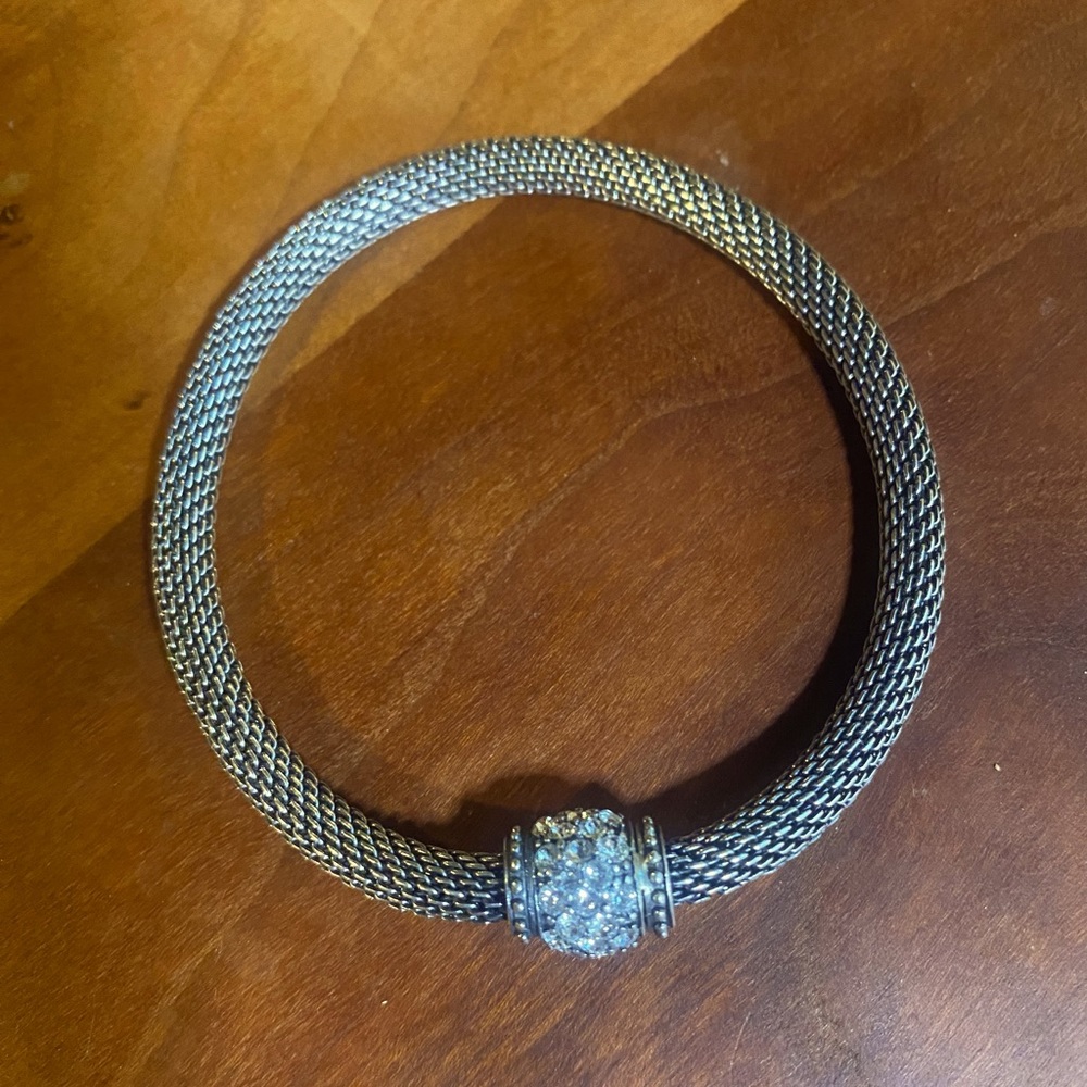 Silpada Mesh Together Stretch Bracelet Italian-made sterling silver